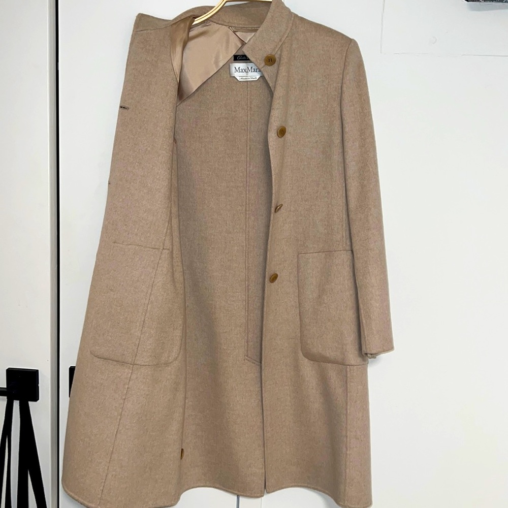 Max Mara Cucito a Mano Wool Camel Coat